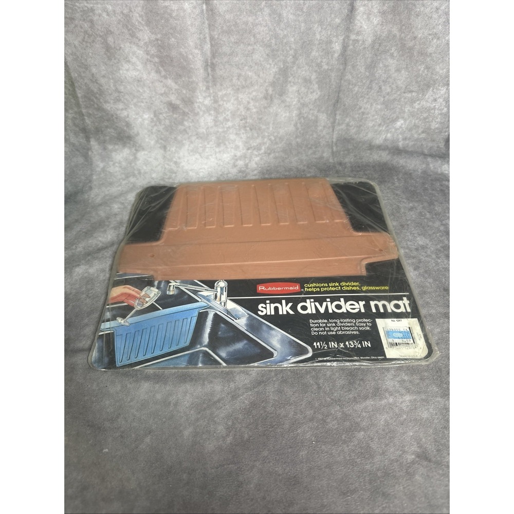 vtg Rubbermaid Sink Divider Mat 1987 'Spice' color NOS Sealed